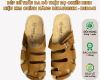 Dép đế trấu da bò thật rọ chiến binh hiệu KIM chính hãng Detaunisex - DEBO41