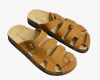 Dép đế trấu da bò thật rọ chiến binh hiệu KIM chính hãng Detaunisex - DEBO41