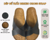 Dép đế trấu 2 quai chéo Birken thời trang công sở Detaunisex thấm hút mồ hôi chân - DETA23D-TPR