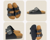 Dép đế trấu quai ngang 2 khoá Birken phong cách văn phòng Detaunisex - DETA21D-TPR