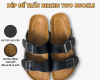 Dép đế trấu quai ngang 2 khoá Birken phong cách văn phòng Detaunisex - DETA21D-TPR