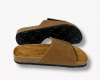 Dép đế trấu bảng ngang xé dán da sáp tái chế nam nữ Birken Lót Si DETAUNISEX - DEBO17