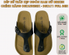 Dép đế trấu kẹp ngón nam nữ màu Trắng Deta11F