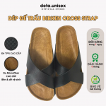 Dép đế trấu 2 quai chéo Birken thời trang công sở Detaunisex thấm hút mồ hôi chân - DETA23D-TPR