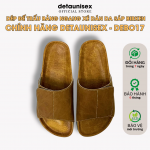 Dép đế trấu bảng ngang xé dán da sáp tái chế nam nữ Birken Lót Si DETAUNISEX - DEBO17