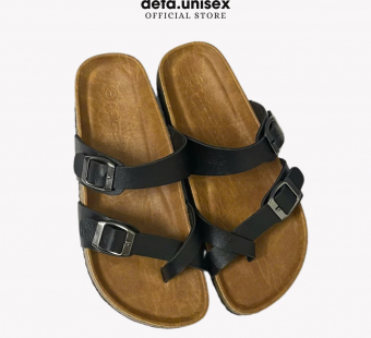 Dép đế trấu xỏ ngón nam nữ Birken thời trang văn phòng DETAUNISEX - DETA22D-TPR