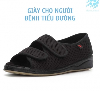 Giày cho người tiểu đường kiểu dáng 2 quai êm chân – TIDU01