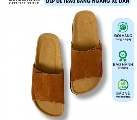 Dép đế trấu bảng ngang  nam nữ Birken thấm hút mồ hôi chân - DETA17