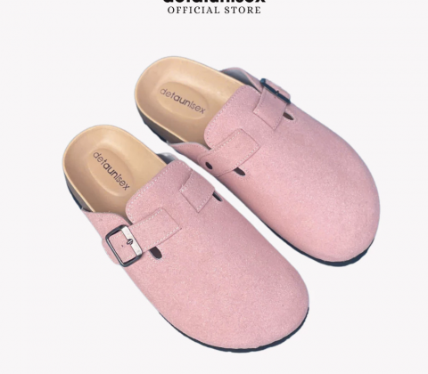 Dép sục Birken Boston thời trang nam nữ 2025 - Detaunisex - DETA51H HỒNG