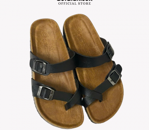 Dép đế trấu xỏ ngón nam nữ Birken thời trang văn phòng DETAUNISEX - DETA22D-TPR