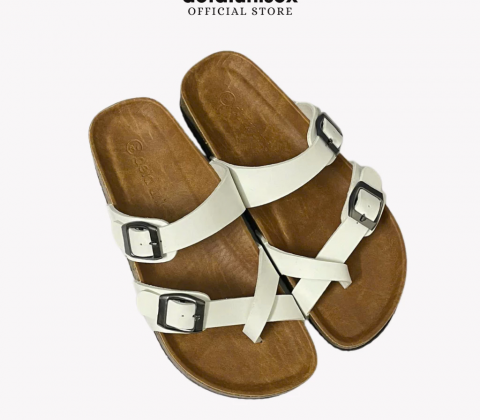 Dép đế trấu xỏ ngón nam nữ Birken thời trang văn phòng DETAUNISEX - DETA22D-TPR