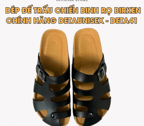 Dép đế trấu rọ chiến binh bít mũi DETA41D