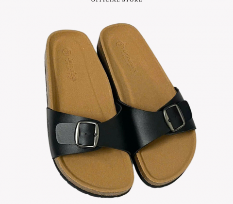 Dép đế trấu quai ngang 1 khoá Birken - DETA13