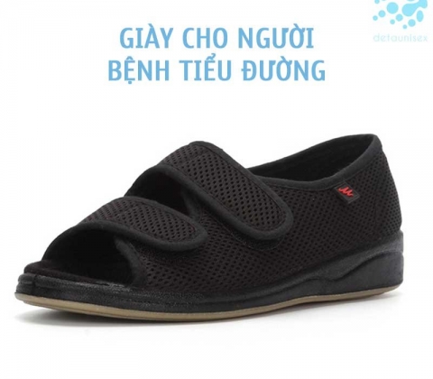 Giày cho người tiểu đường kiểu dáng 2 quai êm chân – TIDU01